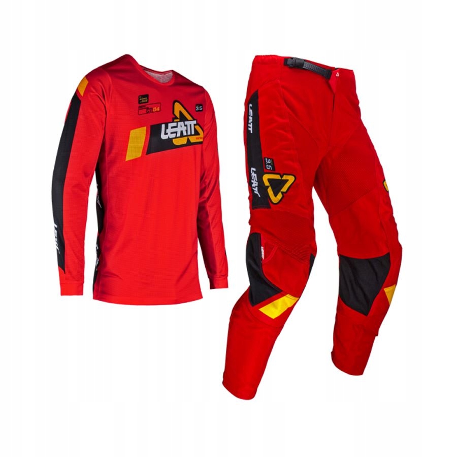 Leatt Sada (komplet) Tričko Nohavice Moto Ride Kit 3.5 Červená Farba Červená