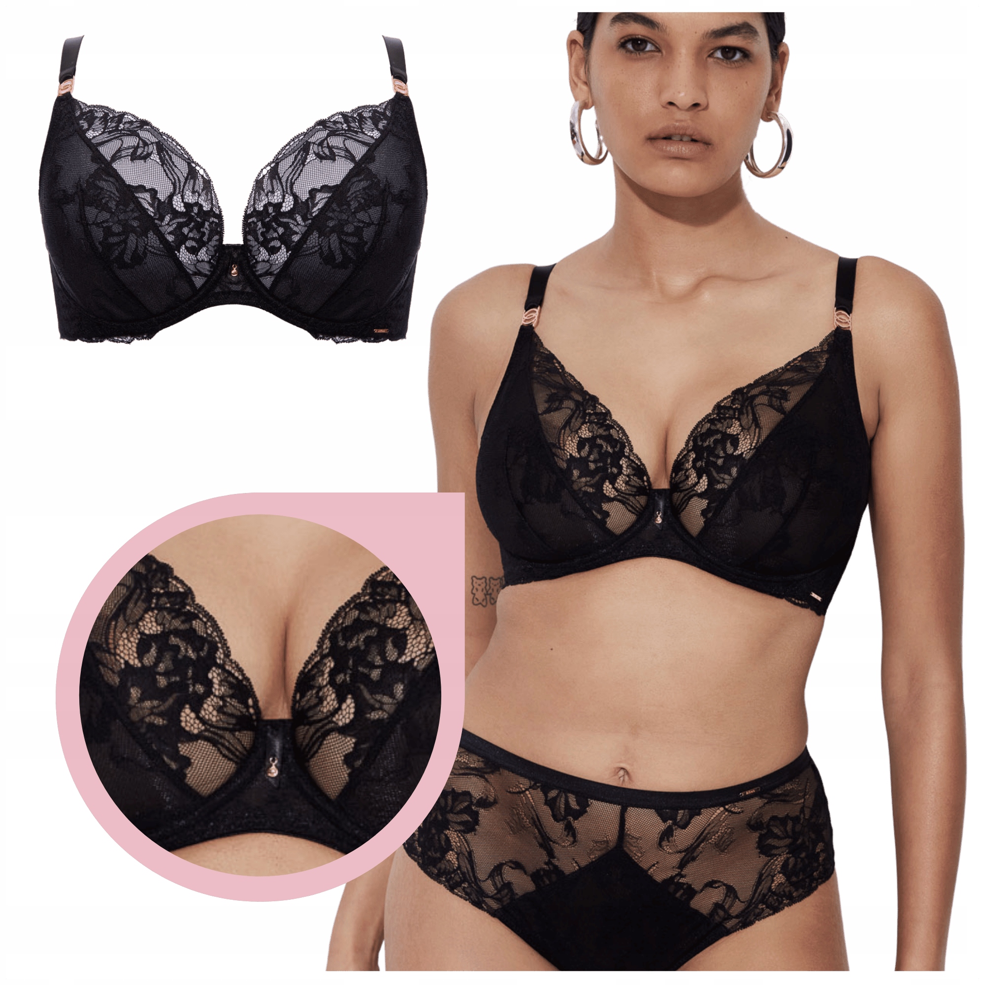 Měkká krajková podprsenka Alles Sublime M černá 75C