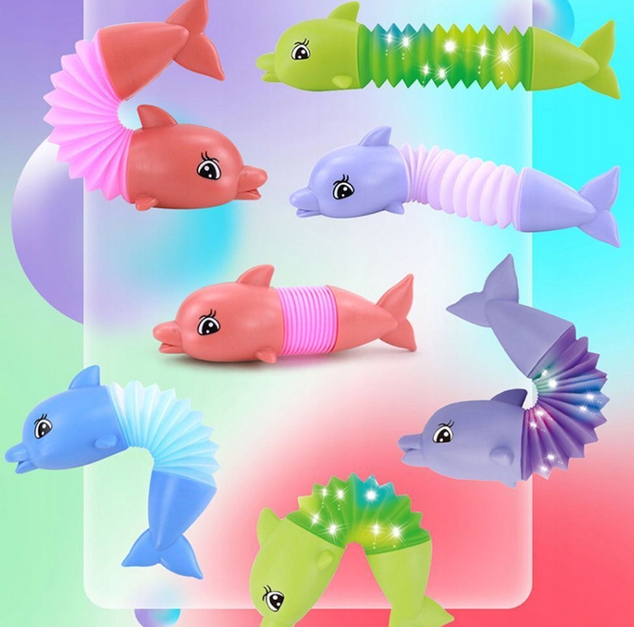 GĄSIENICA SENSORYCZNA ANTYSTRESOWA POP TUBE LED Rodzaj gniotki