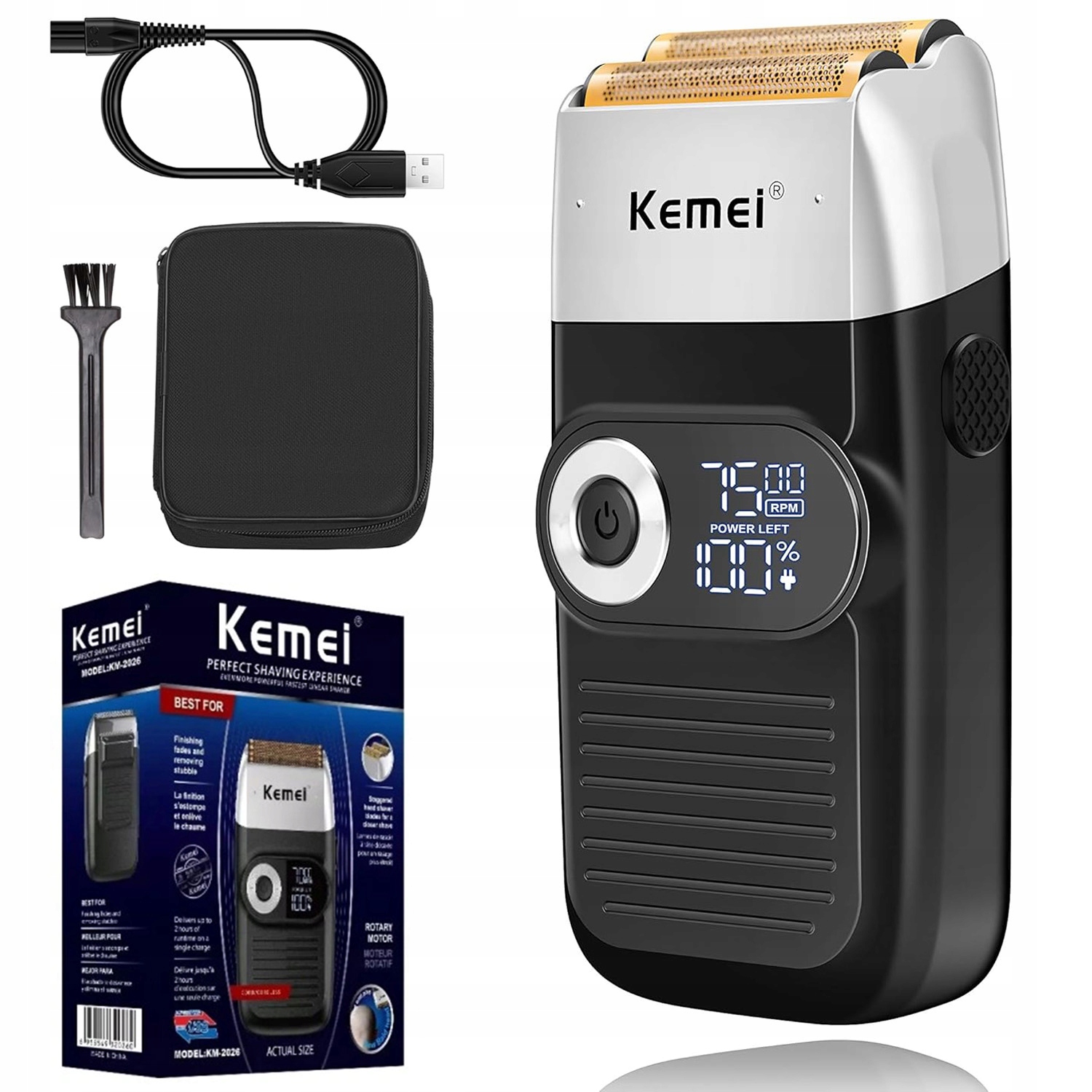 Golarka Elektryczna Foliowa Dla Mężczyzn Brzytwa Z Trymerem Do Łysienia