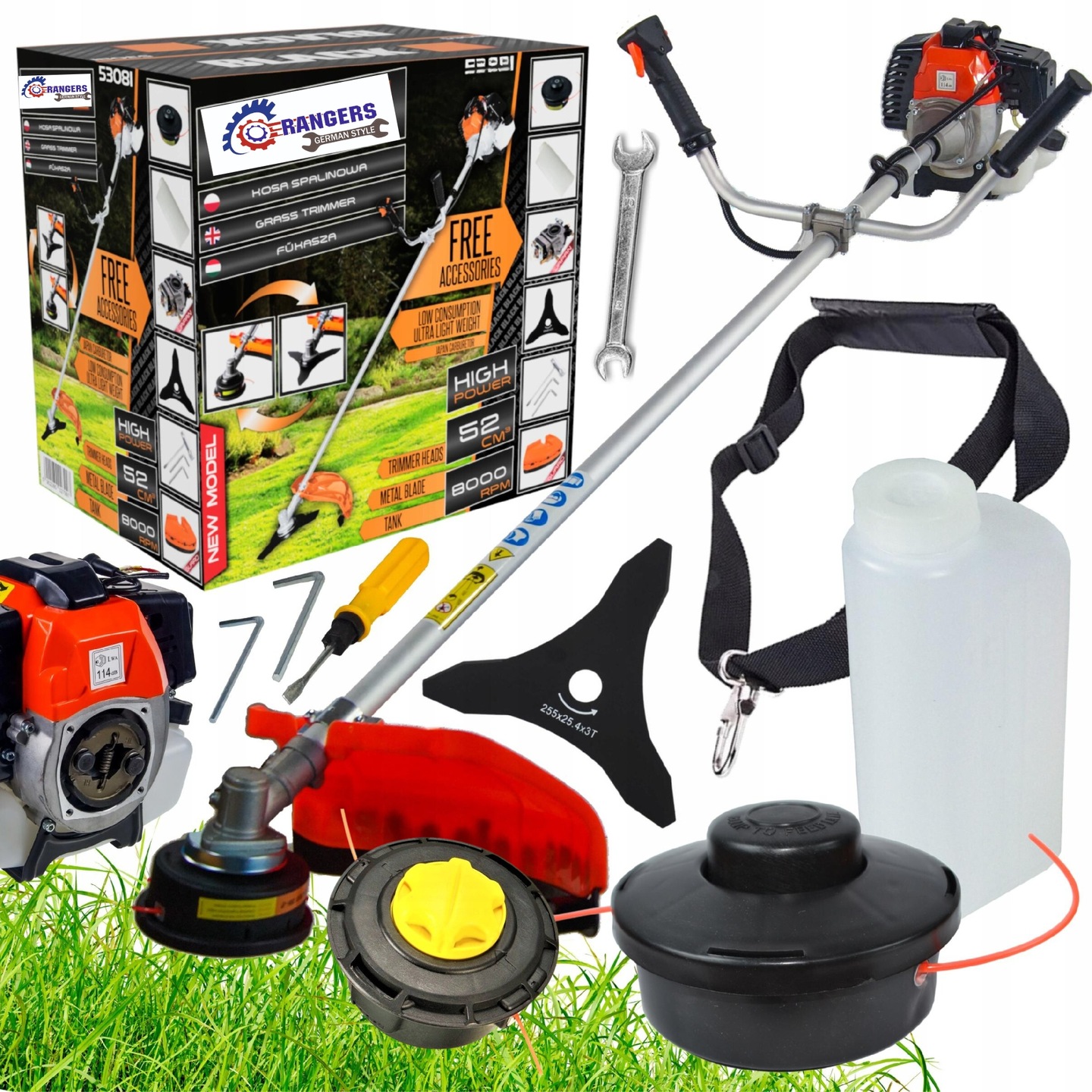 KOSA SPALINOWA 6,1KM KOSIARKA PODKASZARKA