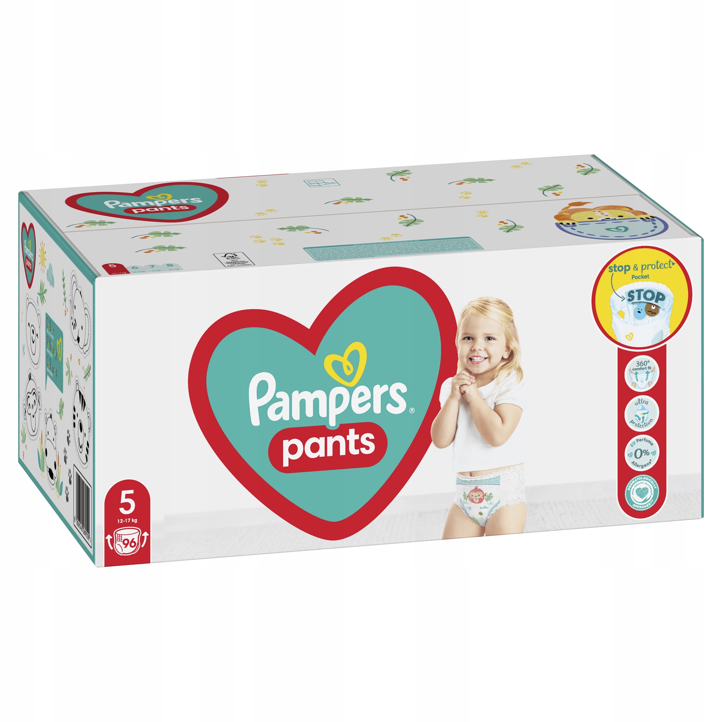 PAMPERS PIELUCHY-MAJTKI rozmiar 5 12-17 kg 96 szt. Marka Inna