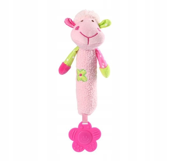 

BabyOno Piszczek z Gryzakiem Sweet Lambie 606 Róż