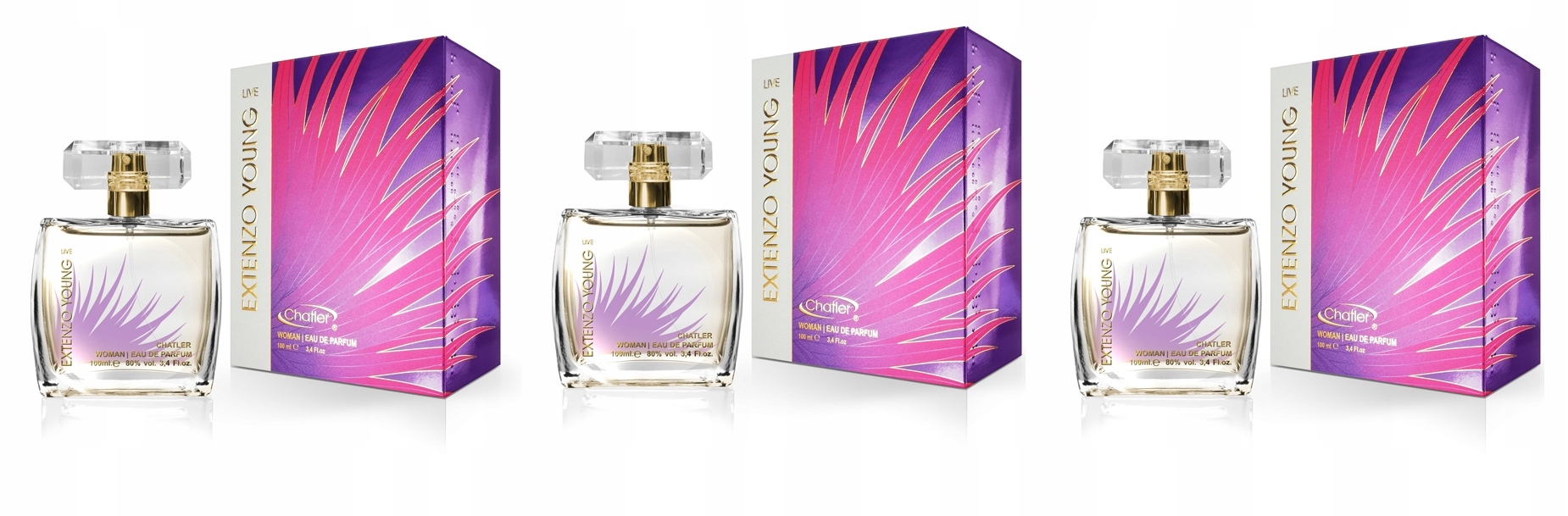 Extenzo Young 3x100 ml parfémovaná voda Chatler