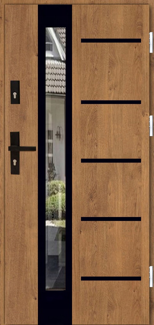 DRZWI INOX16ZD5 BLACK 72MM UD=1,1 CZYSTE POWIETRZE Strona lewe prawe