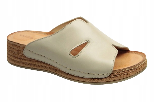 Nazouváky Wasak 0755 36 Béžové Kožené Polsko Firma