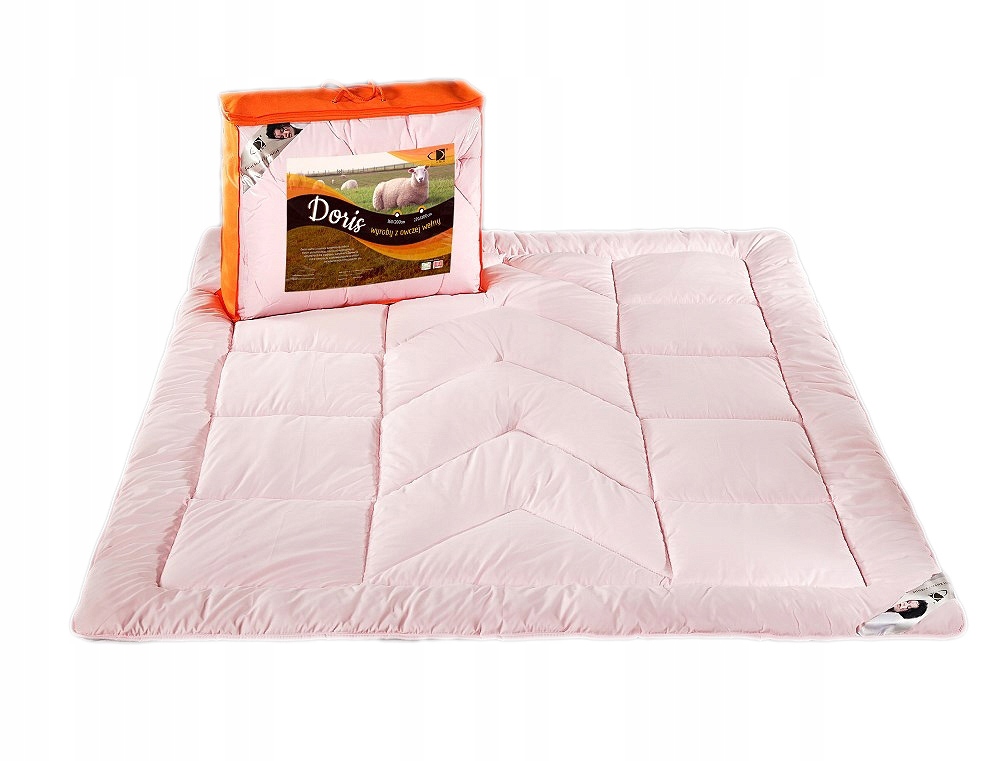 Vlněná přikrývka 200x220 Doris růžová 2,20 kg mikrovlákno 100%