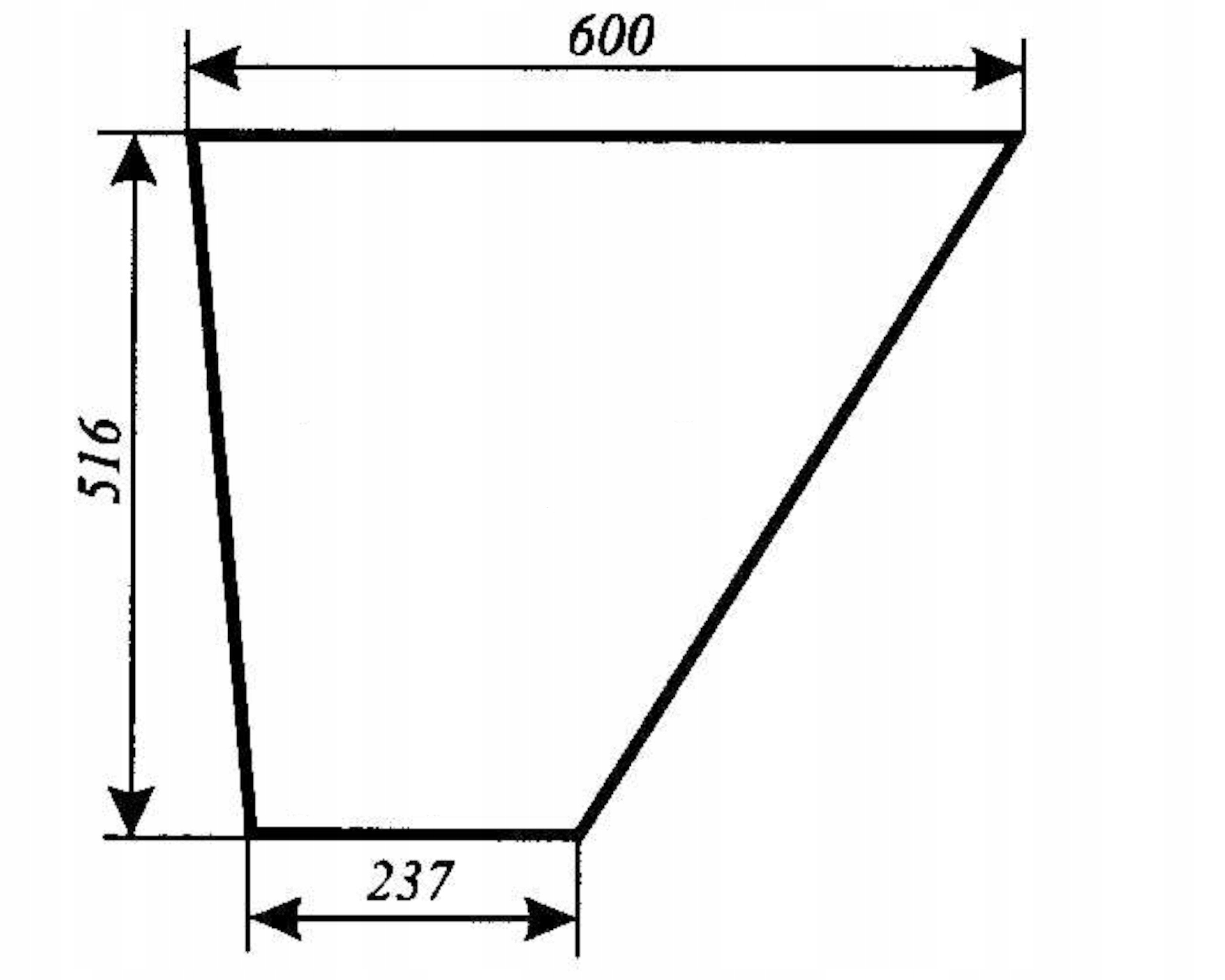 sklo Fendt Favorit 610 611 612 614 615 dveře dolů