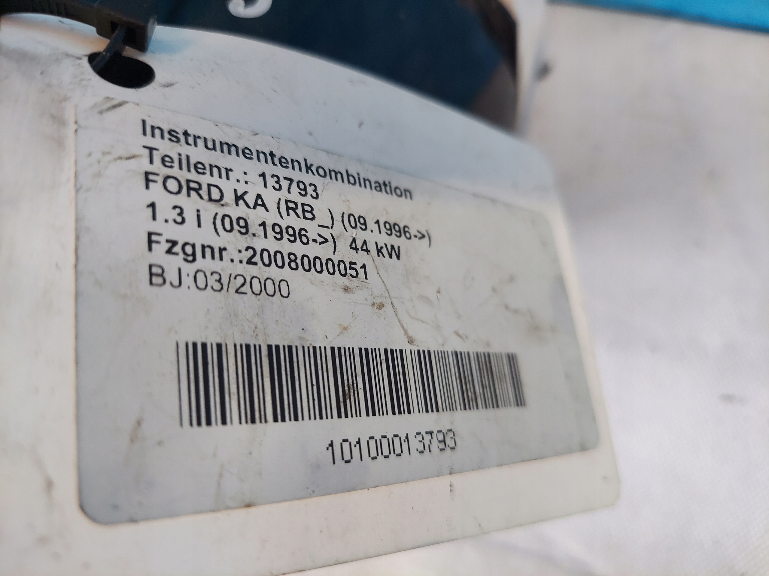 dials clock FORD KA MK and 1.3 B YS5F10849LB