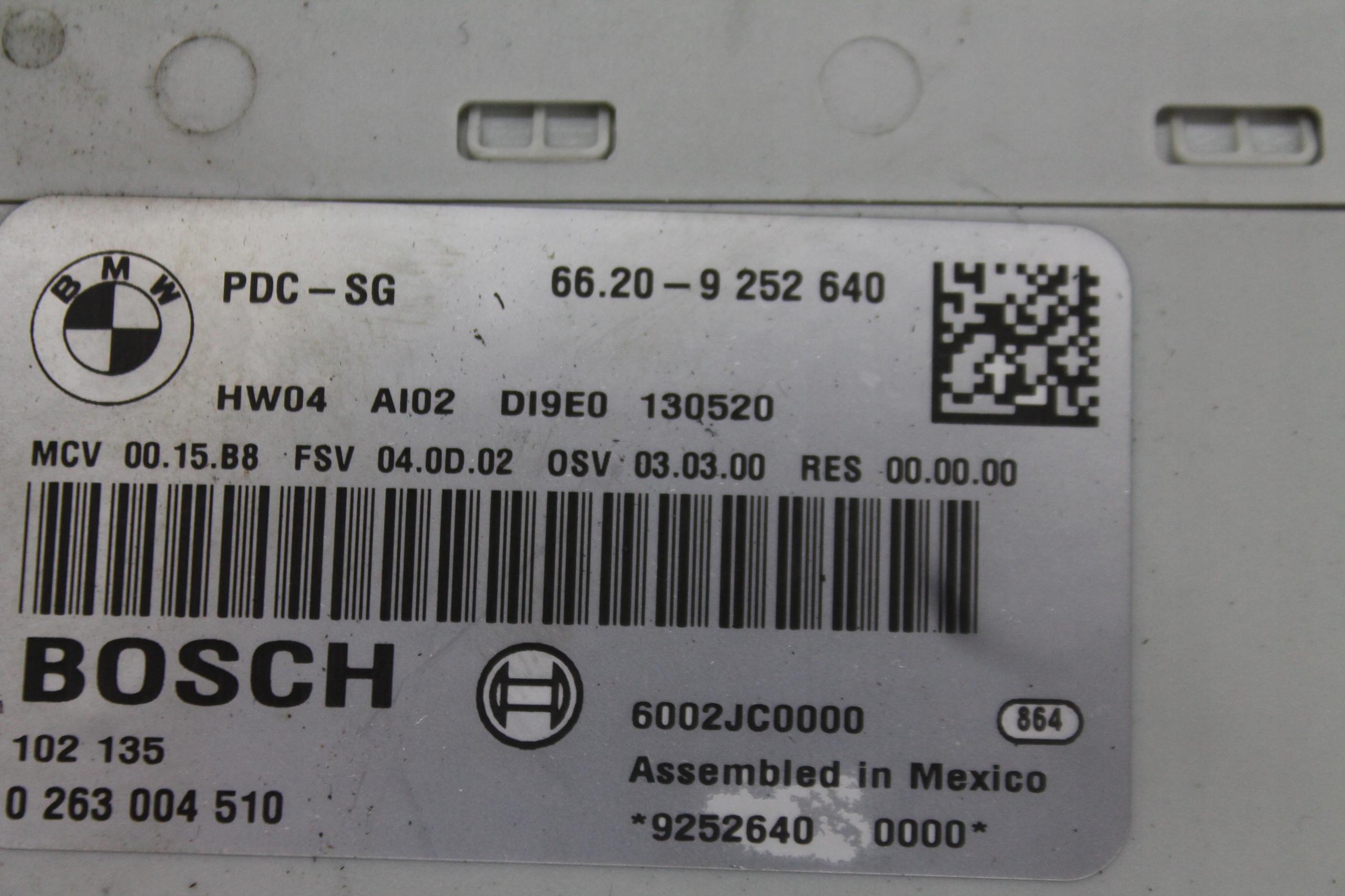 module control unit PDC 9252640 MINI R60 R61 10-17