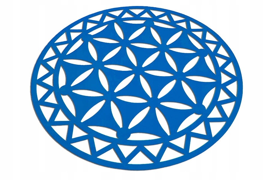 Rozeta górska - Serweta filcowa Turkusowy 120mm