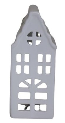 DOMEK DOM CERAMICZNY LED ŚWIECZNIK LAMPION FIGURKA CERAMICZNA NA PREZENT