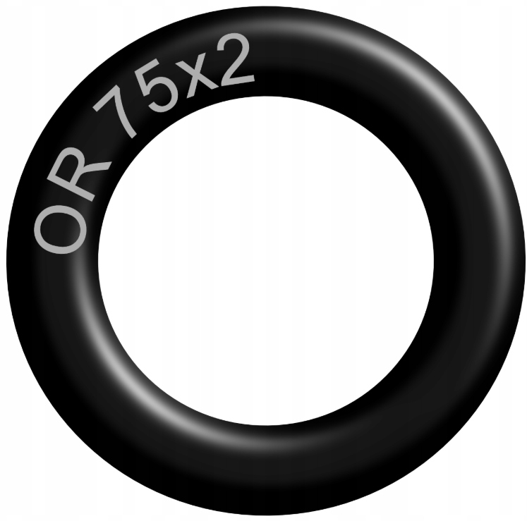 Oring 75x2 NBR70 gumowy uszczelniacz pierścień olejoodporny (5 szt)