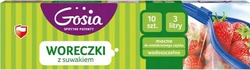 Gosia Woreczki Z Suwakiem 3l wodoszczelne