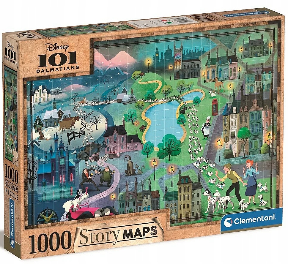 Puzzle 1000 101 Dalmatyńczyków 39665 Clementoni
