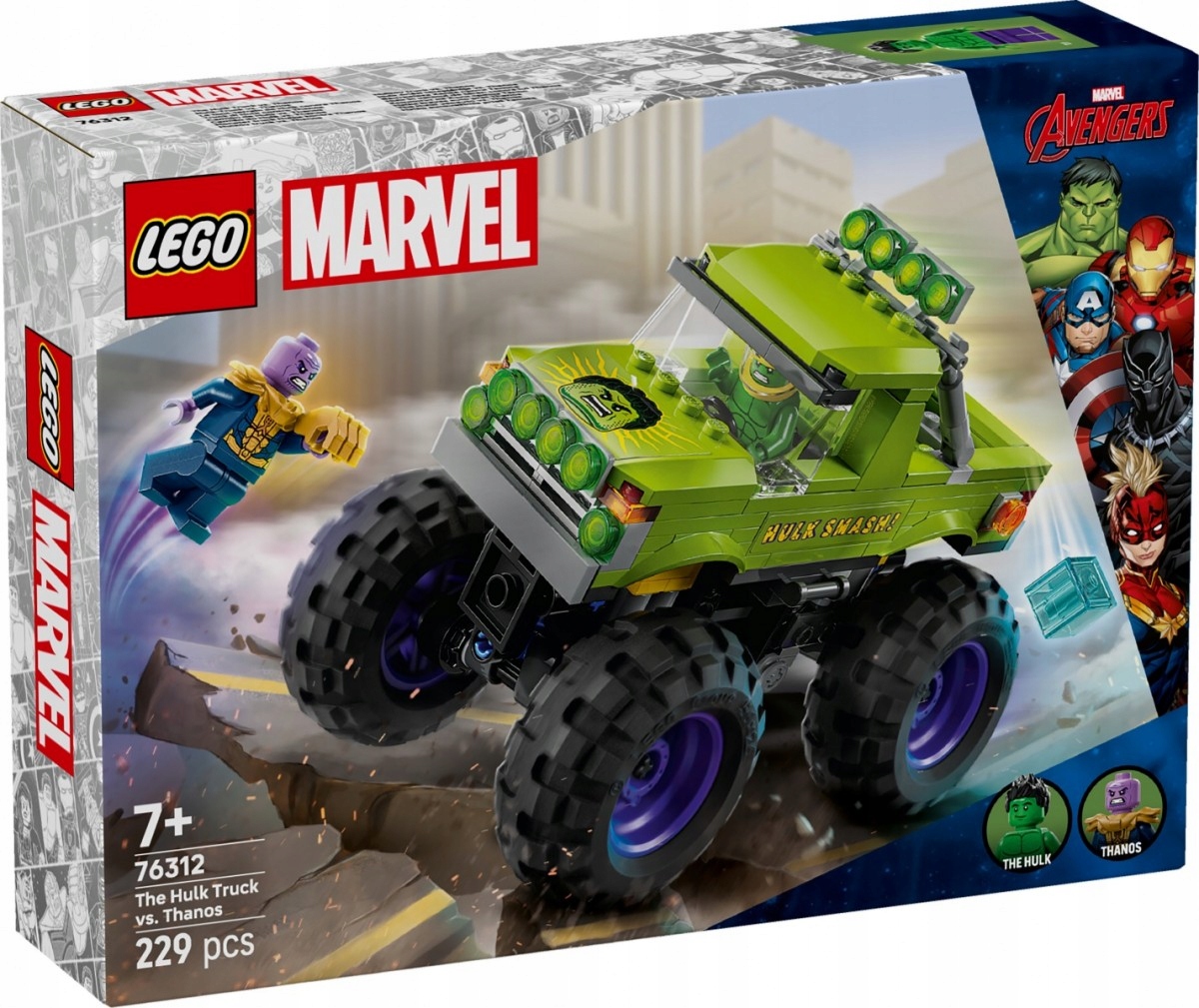 Lego Stavebnice Heroes 76312 Monster truck Hulka versus Thanos