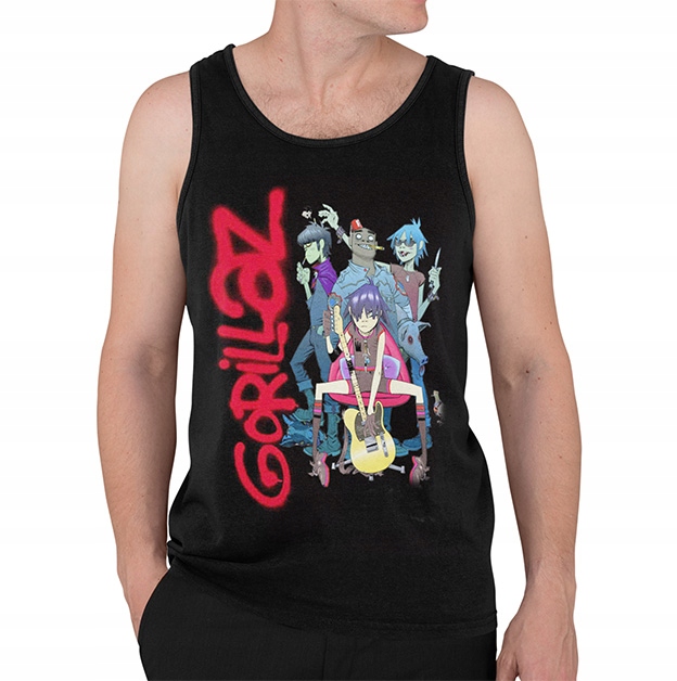 TANK TOP HORROR/ROCK GORILLAZ1