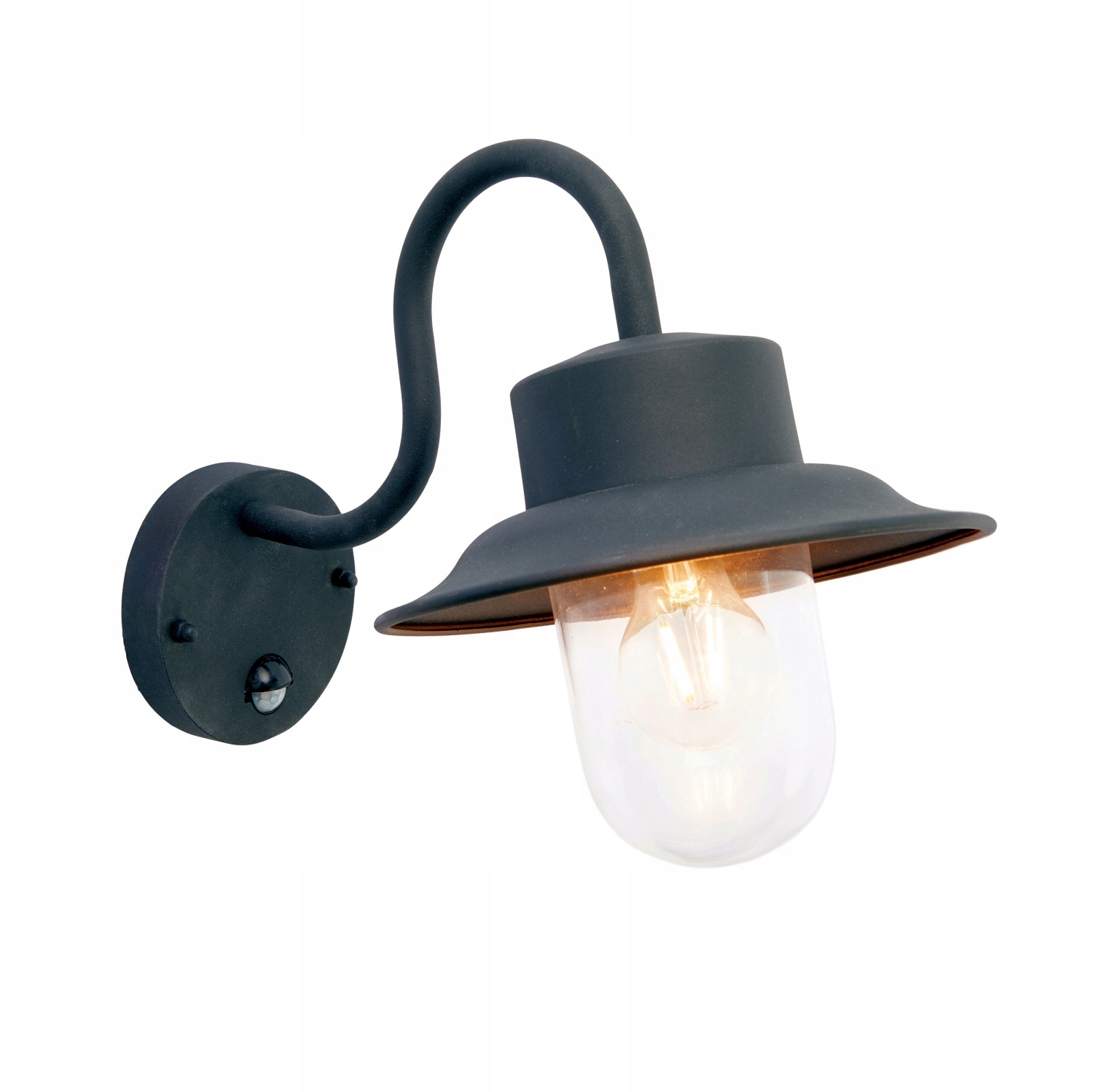 Kinkiet ogrodowy Endon bezbarwny, czarny E27 5 W