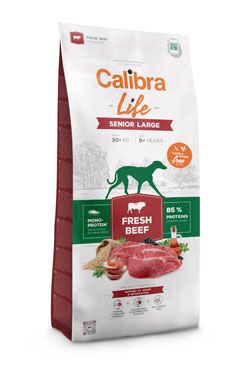 Levně Calibra Dog Life Senior Large Fresh Beef 12kg