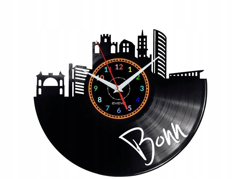 Bonn Dárek Originální dekorace do domu Hodiny z vinylové desky