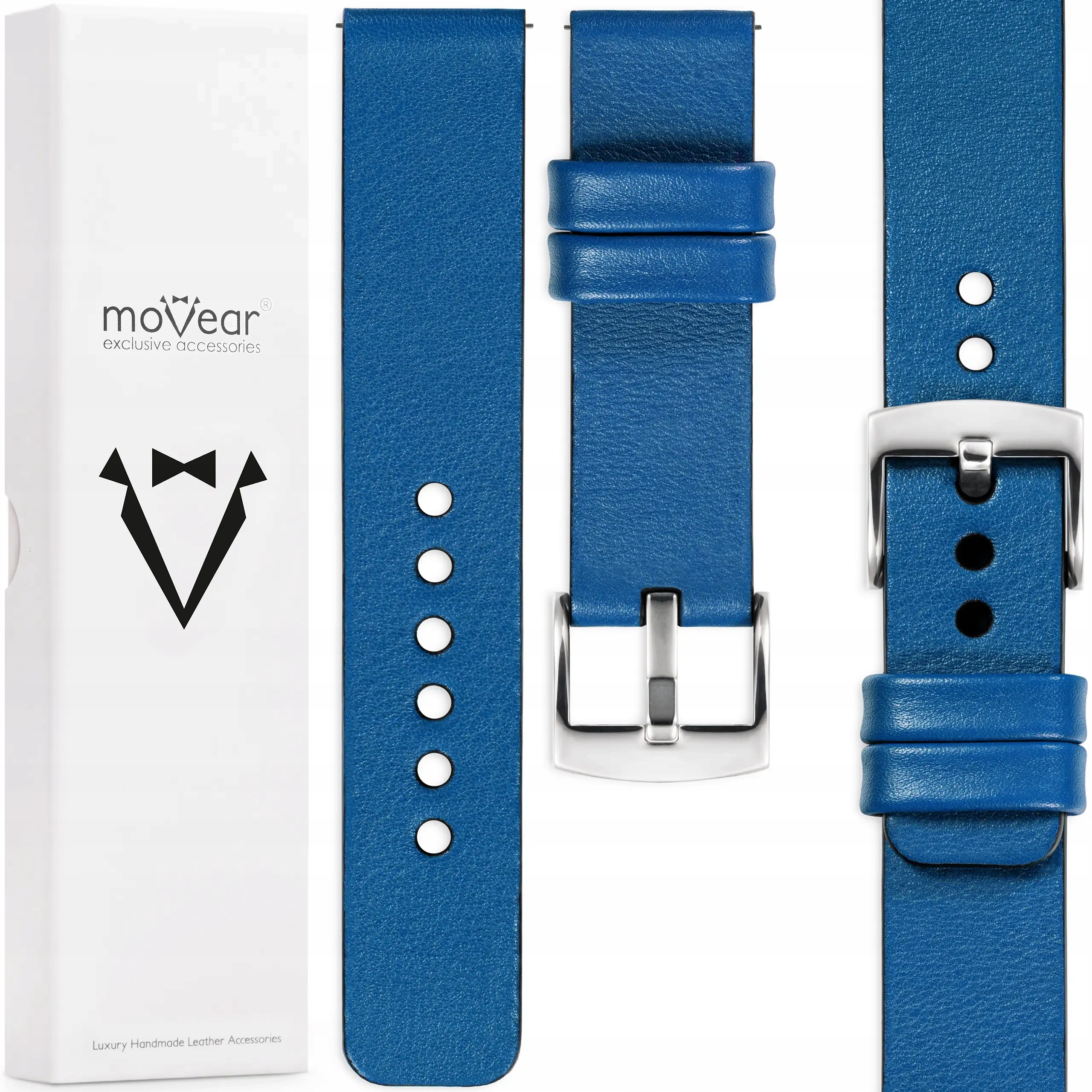 20mm exkluzivní Kožený opasek pro prémiové hodinky. Italská kůže. Polský