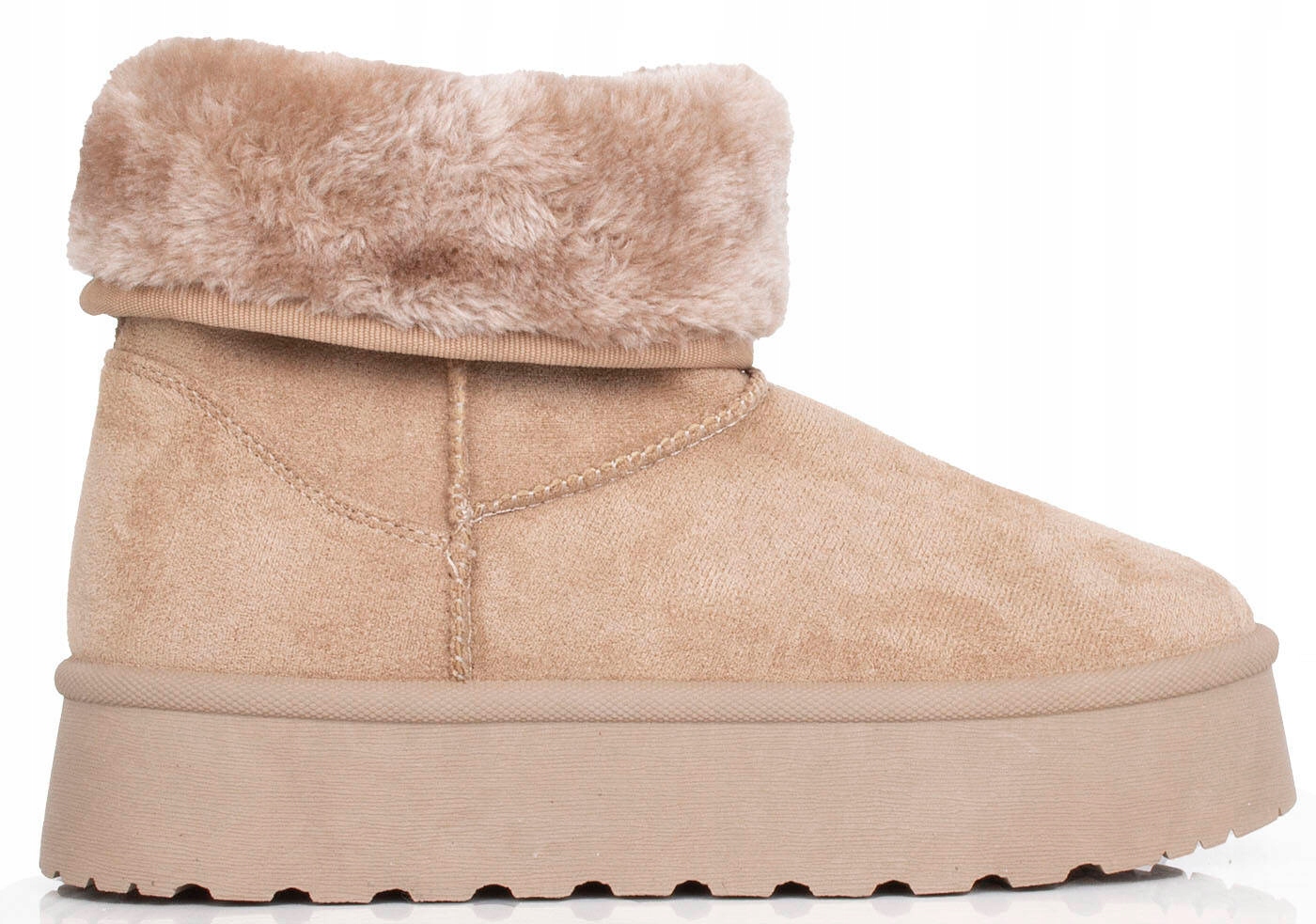 ŚNIEGOWCE BEŻOWE OCIEPLANE BOTKI PLATFORMA WYSOKIE 39 Płeć kobieta