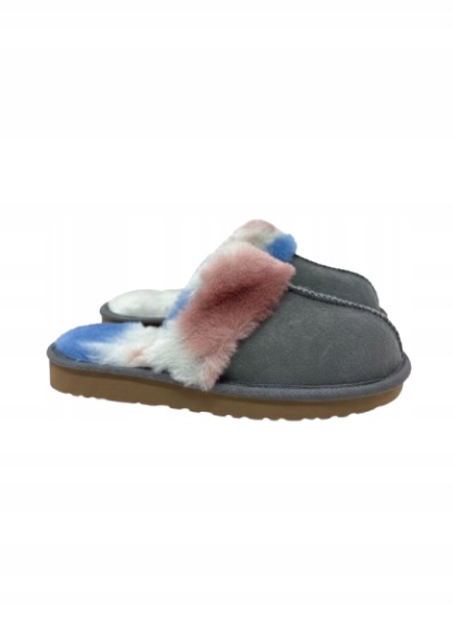 Furniq Pantofle S Barevnou Kožešinou A Podrážkou, Vlna 38 T6C