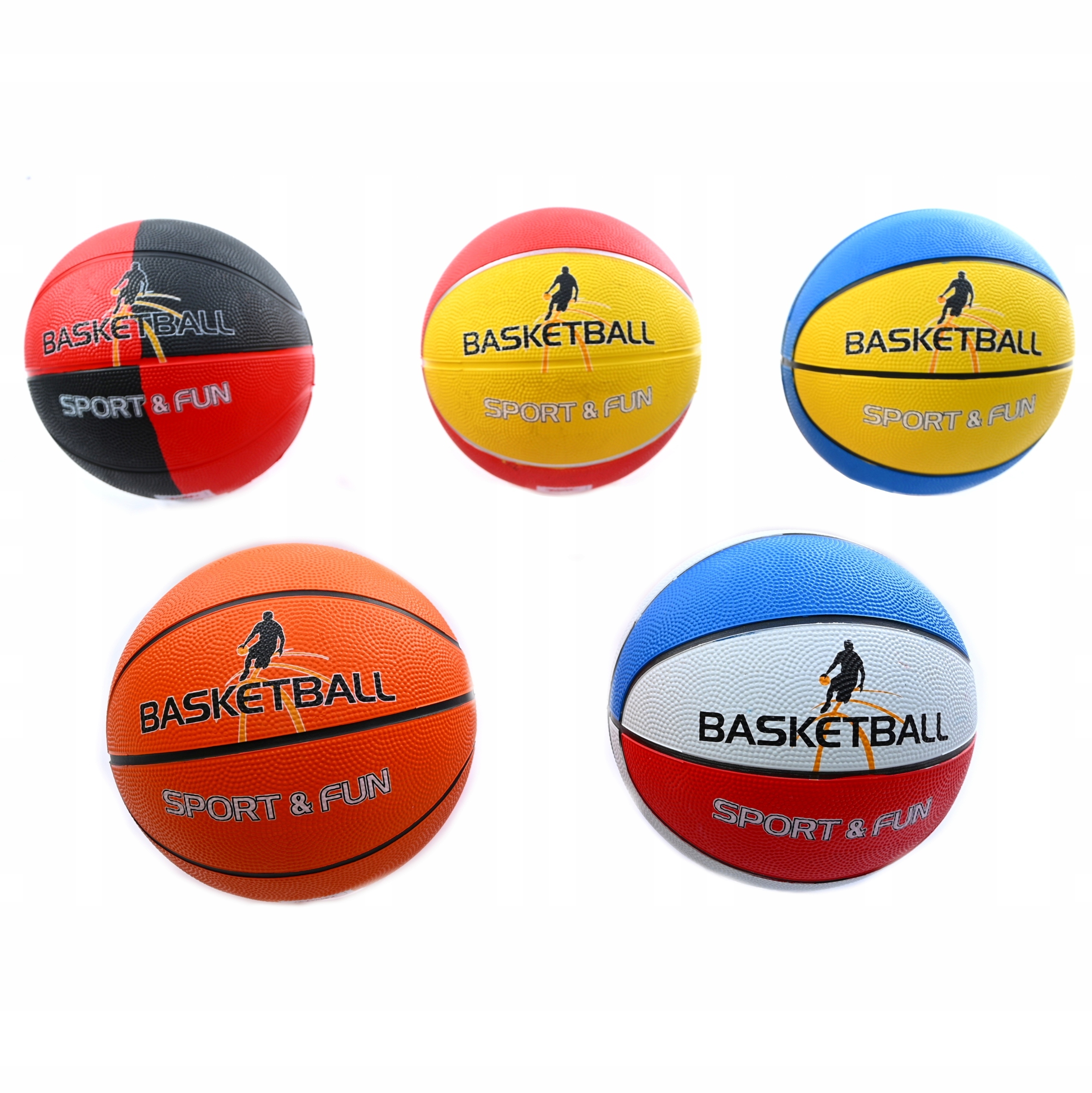 Mini Basketbalový Míč Pro Děti Do Koše Velikost 2, Sada 5 Ks
