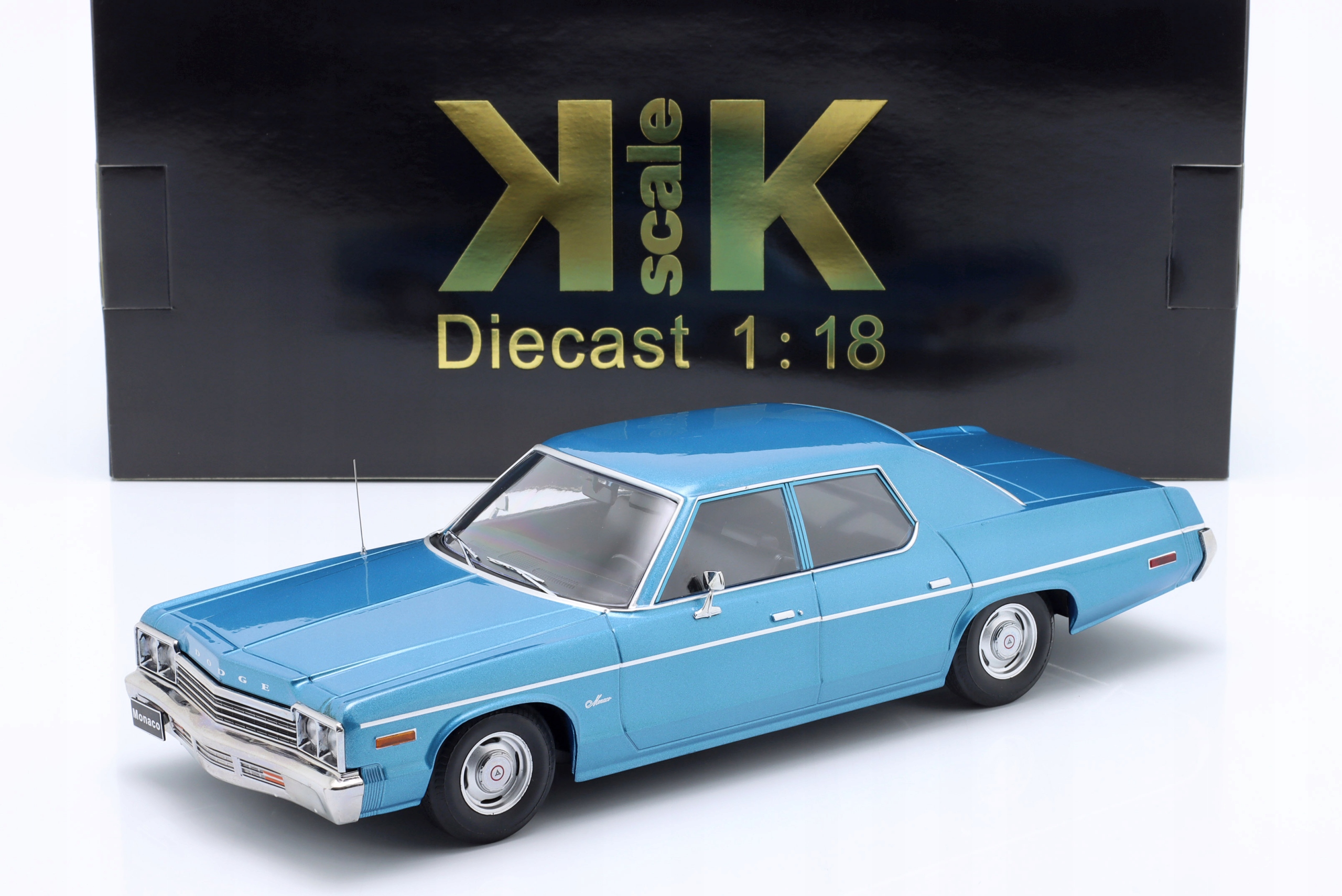 Kk Scale Dodge Monaco 1974 Blue metallic 1:18