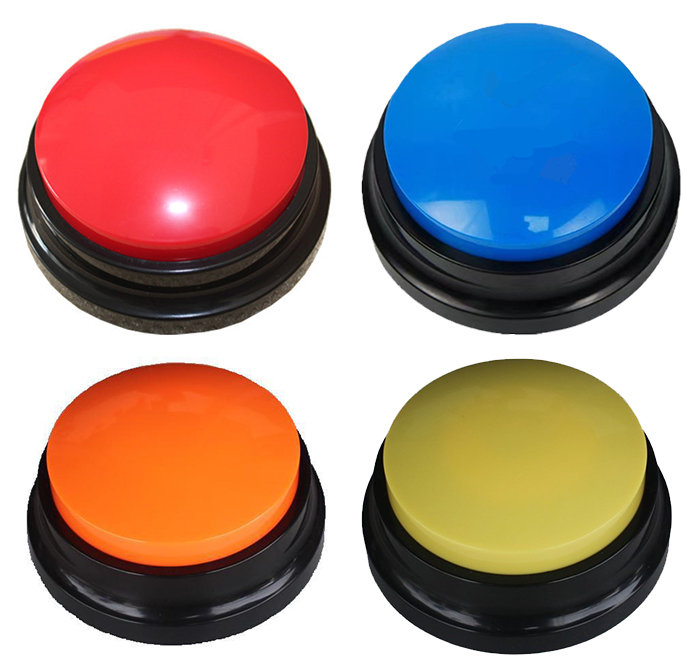 Levně 4x Tlačítko pro nahrávání hlasu zvířat – výcvik a interakce se zvířaty