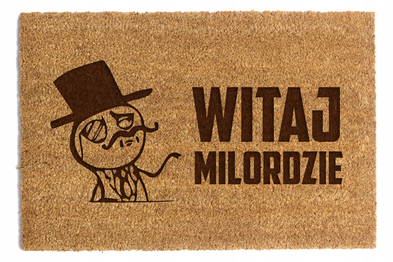 Stěrač Pod Dveře „vítej Milorde“ 60x90 cm