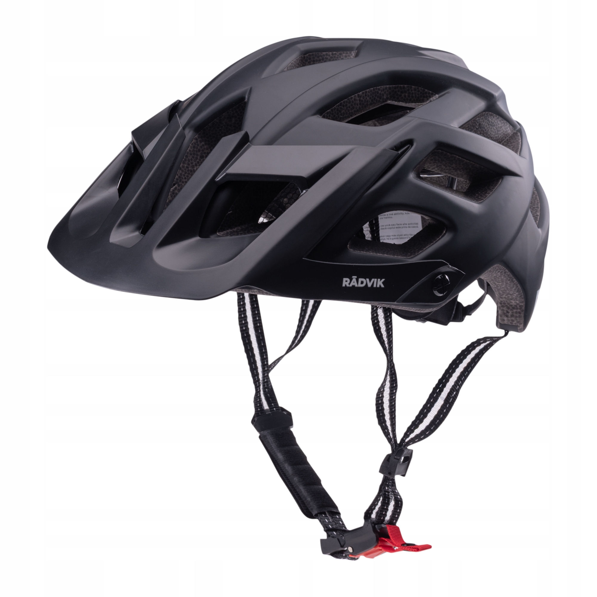 Kask rowerowy Radvik Enduro z daszkiem i wentylacją regulowany czarny L