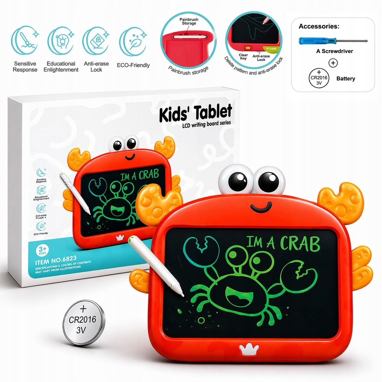 ZNIKOPIS TABLET GRAFICZNY LCD 8,5 CALA DLA DZIECI TABLICA PREZENT