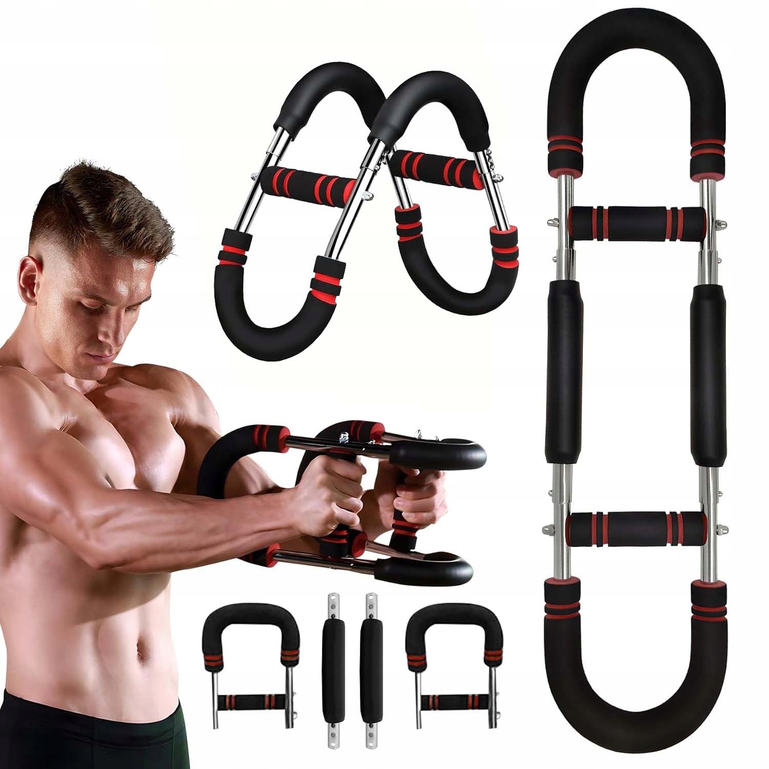 EKSPANDER DO ĆWICZEŃ FITNESS EXPANDER REGULOWANY DO MIĘŚNI TRENAŻER RAMION