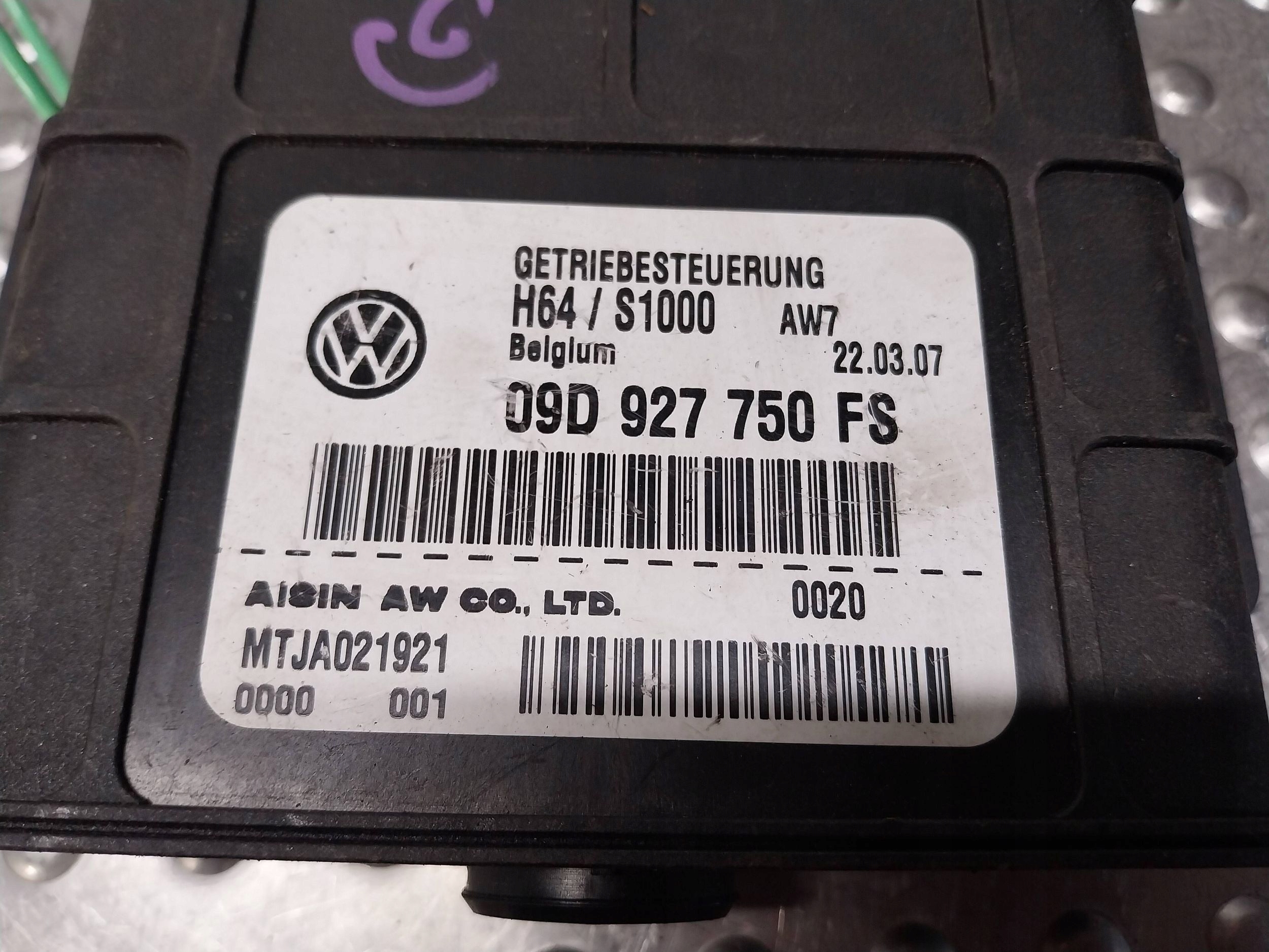 modulo Centralina cambio ingranaggi 09D927750FS AUDI Q7 4L0 3.0 TDI