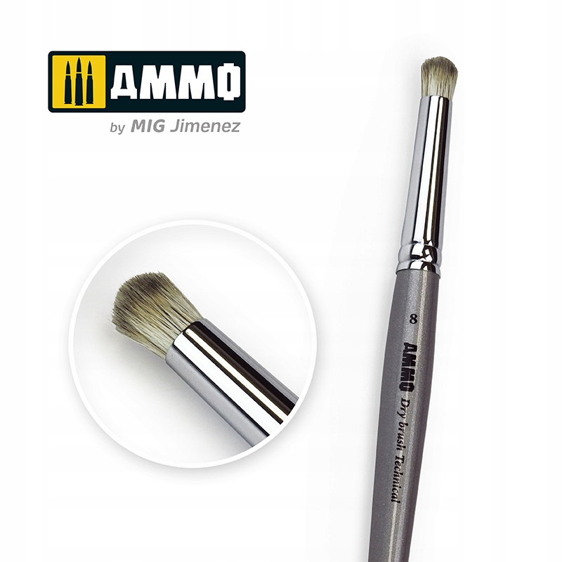 Ammo Mig Technical Brush Drybrush 8