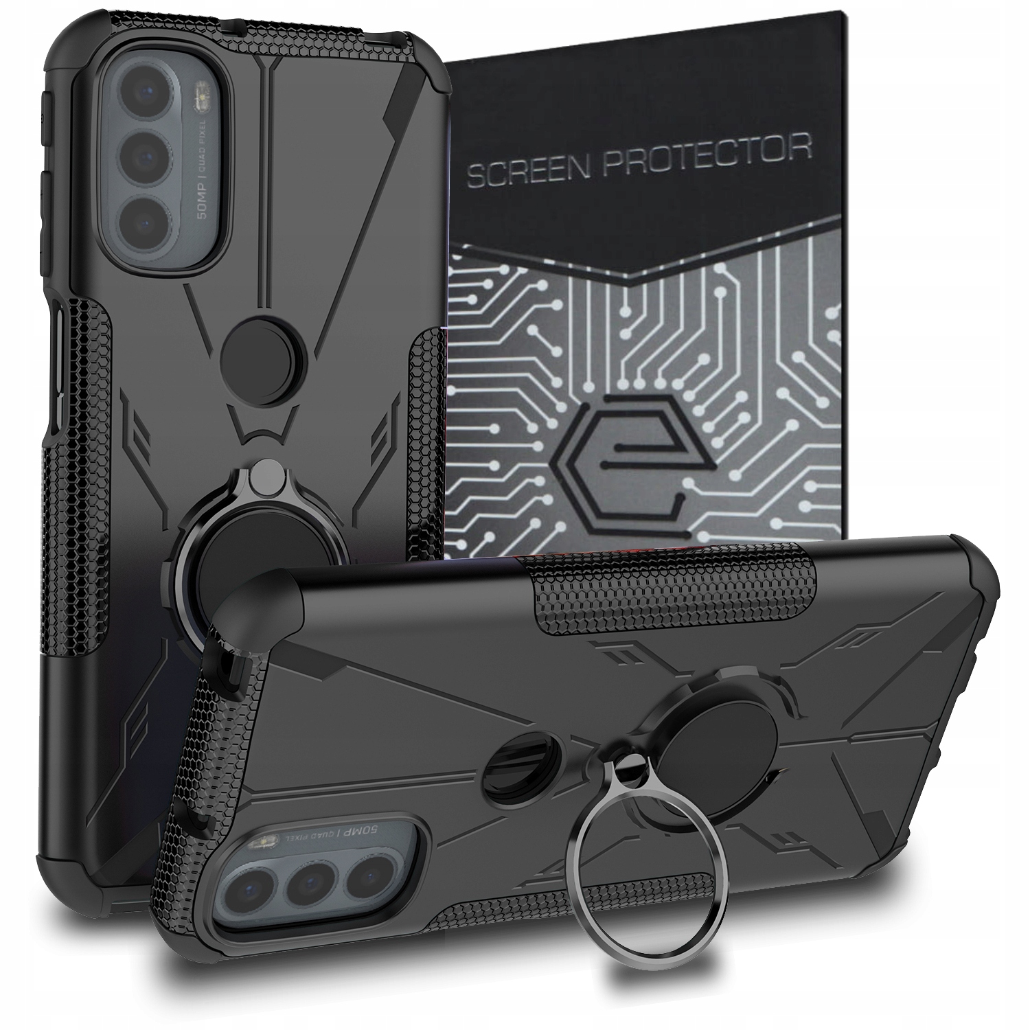 

Etui Pancerne Case+szkło do Motorola Moto G31 G41