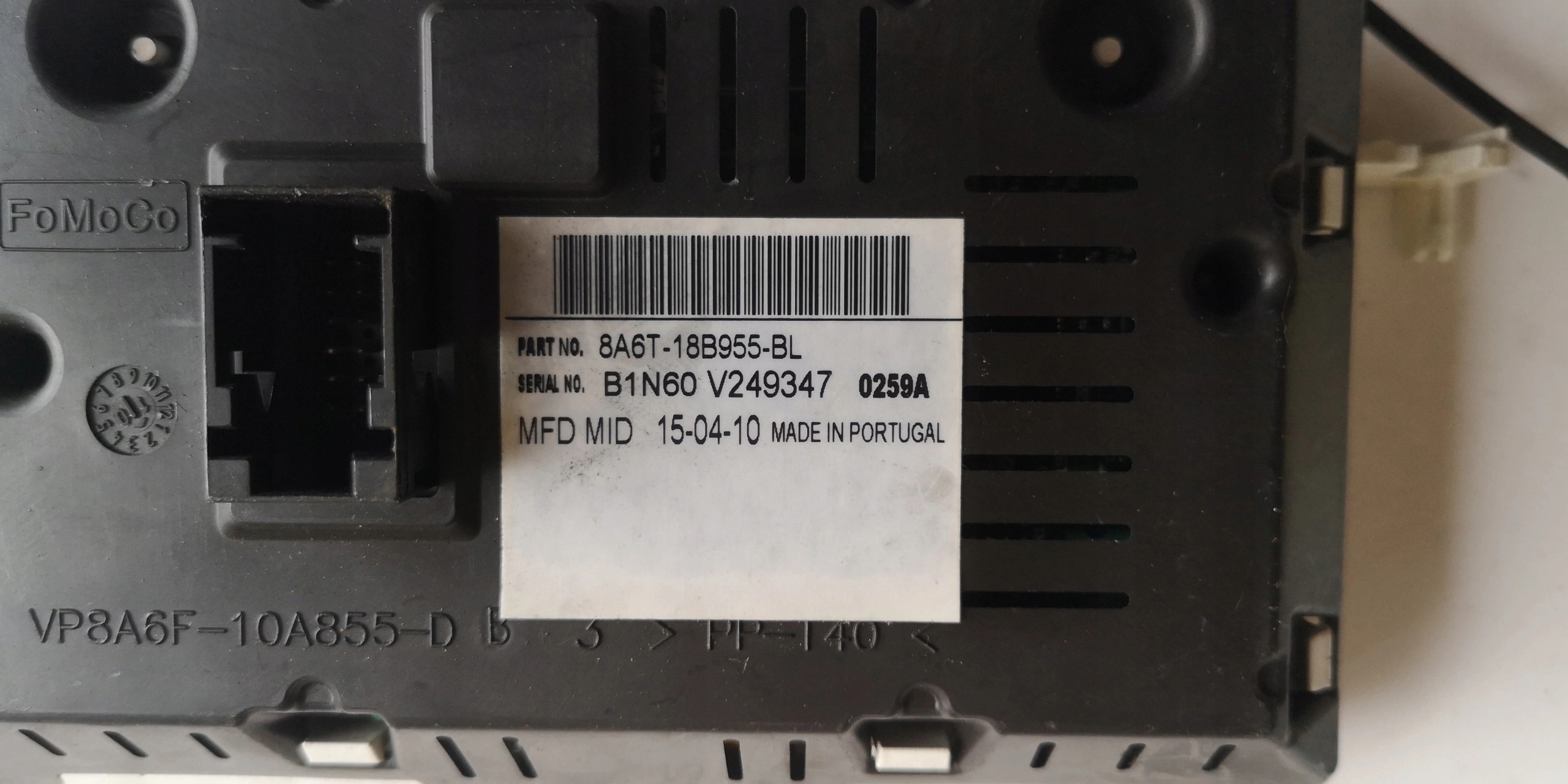 Schermo FORD FIESTA 8A6T-18B955-BL Originale