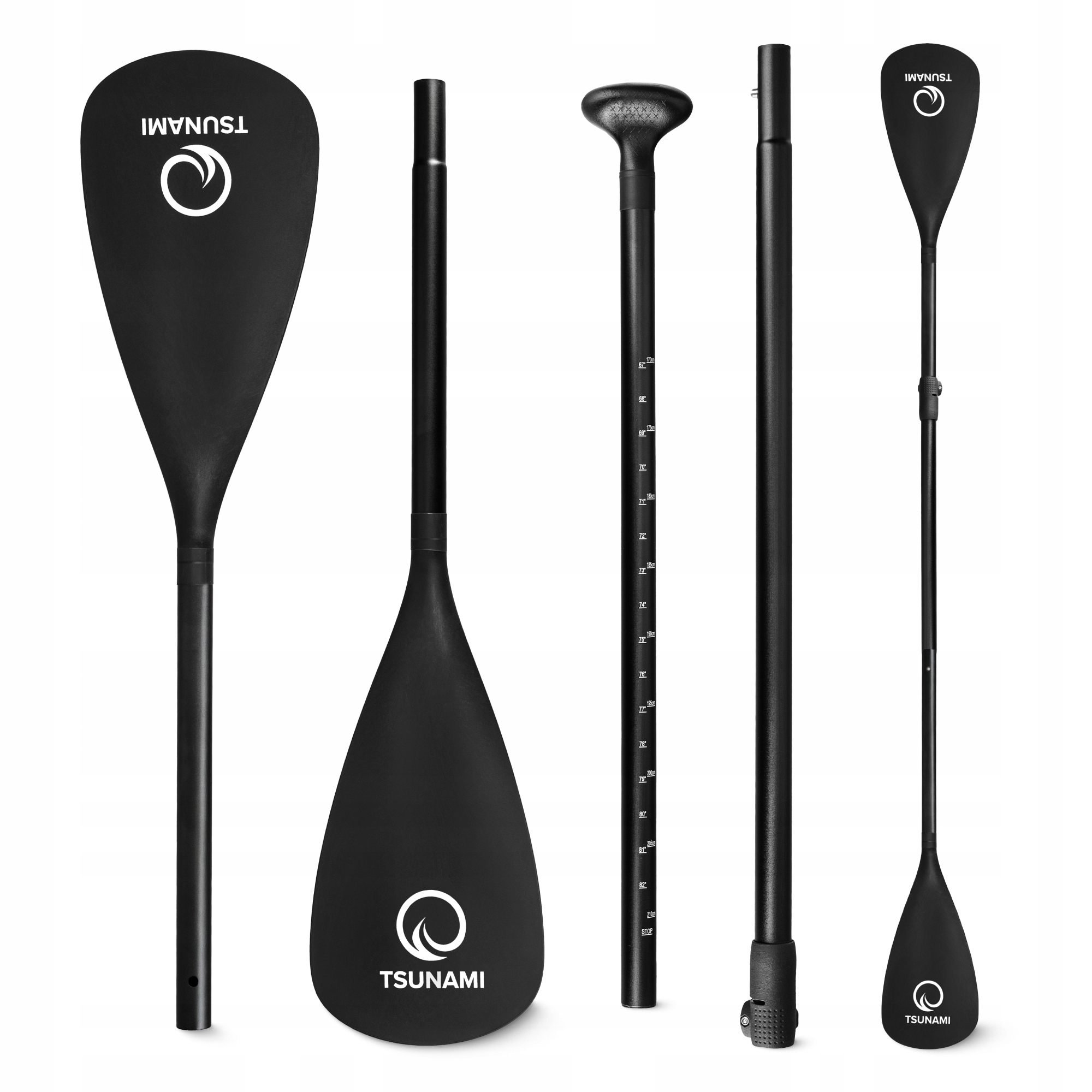 Wiosło Sup Składane Kajakowe Do Deski Kajaka 2W1 Regulowane 4 Części 225 cm