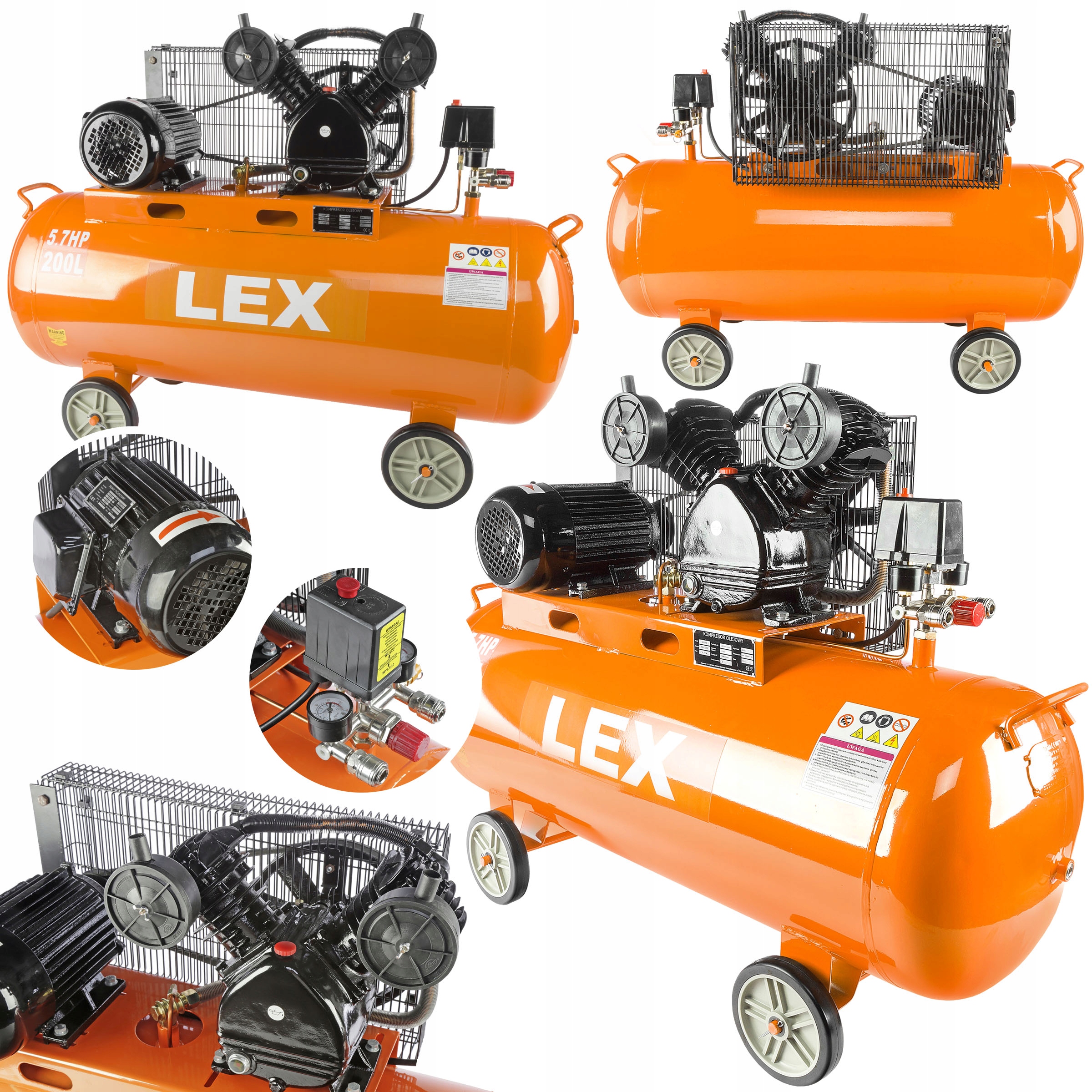 

Kompresor Sprężarka Olejowa 200L LXC200-2/400V