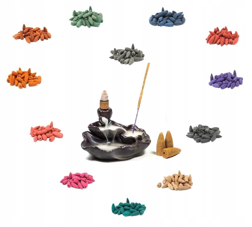 

Kominek zapachowy backflow Lotos +48 kadzidełek