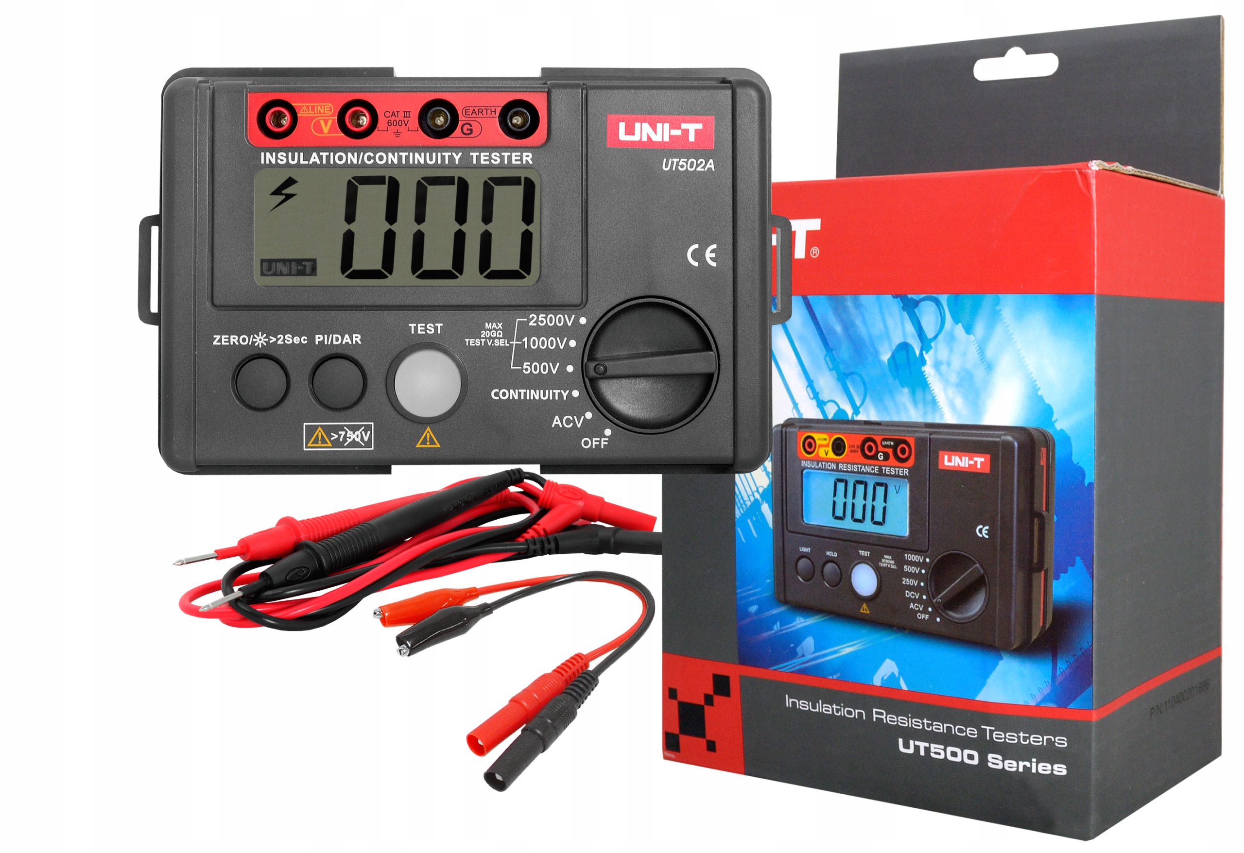 

Miernik Tester Rezystancji Izolacji Uni-t UT-502A