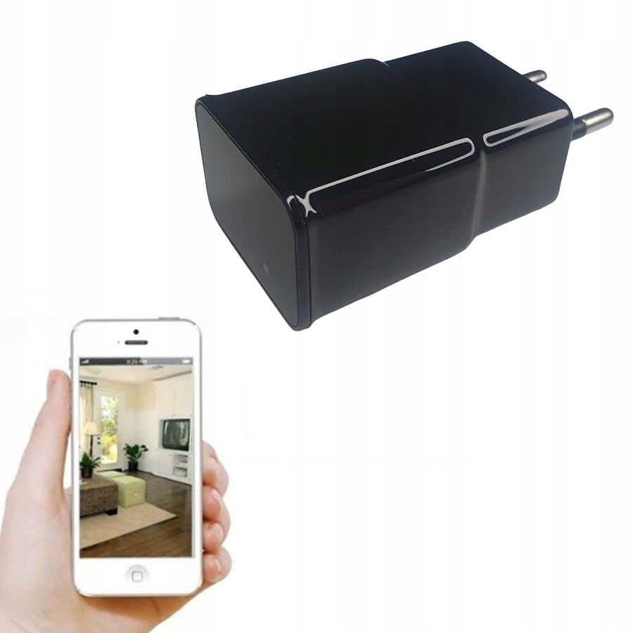 

Mini Kamera Ukryta Szpiegowska Ładowarka Usb Wifi