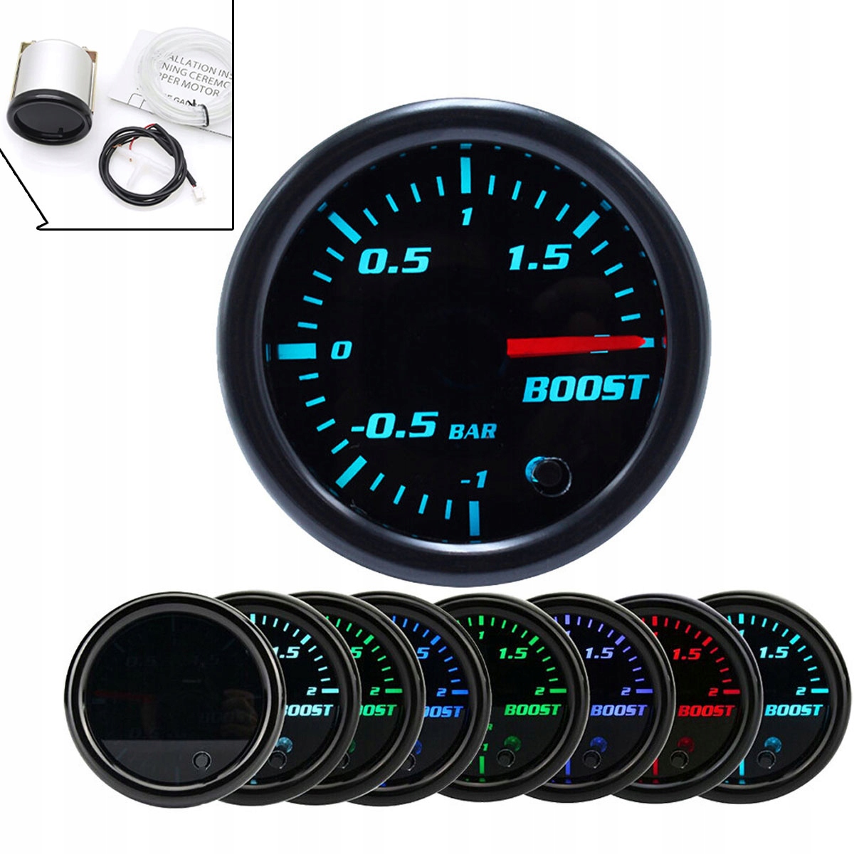 Sada Indikátor přeplňovacího tlaku Turbo Turbíny 52 mm