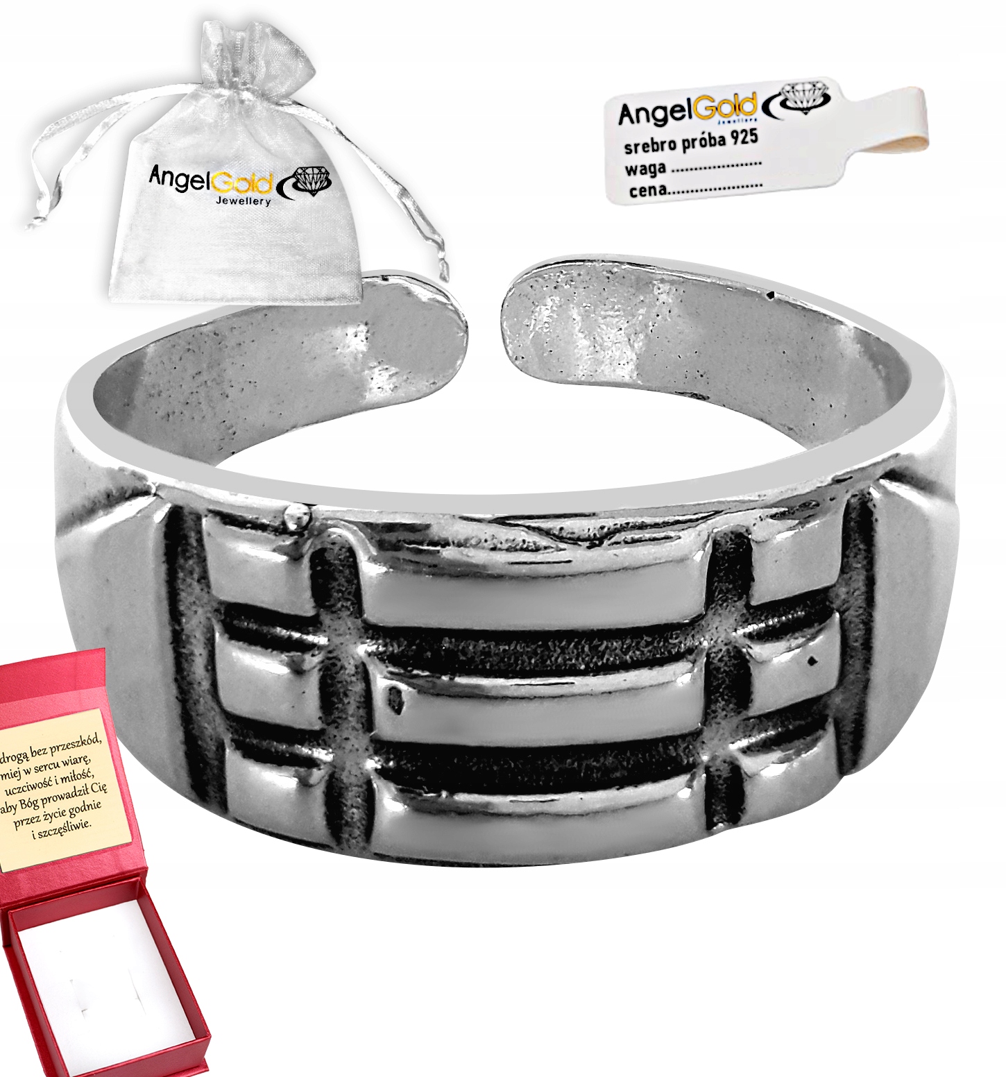 Stříbrný Prsten Atlantů Ag 925 Gravírování Atlanta