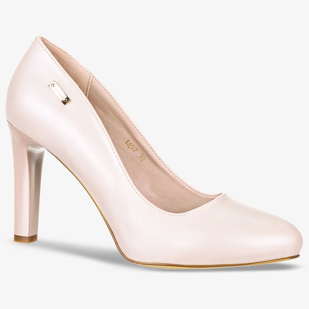 STABILNE CZÓŁENKA ŚLUBNE NA SŁUPKU WKŁADKA SKÓRA Rozmiar 37