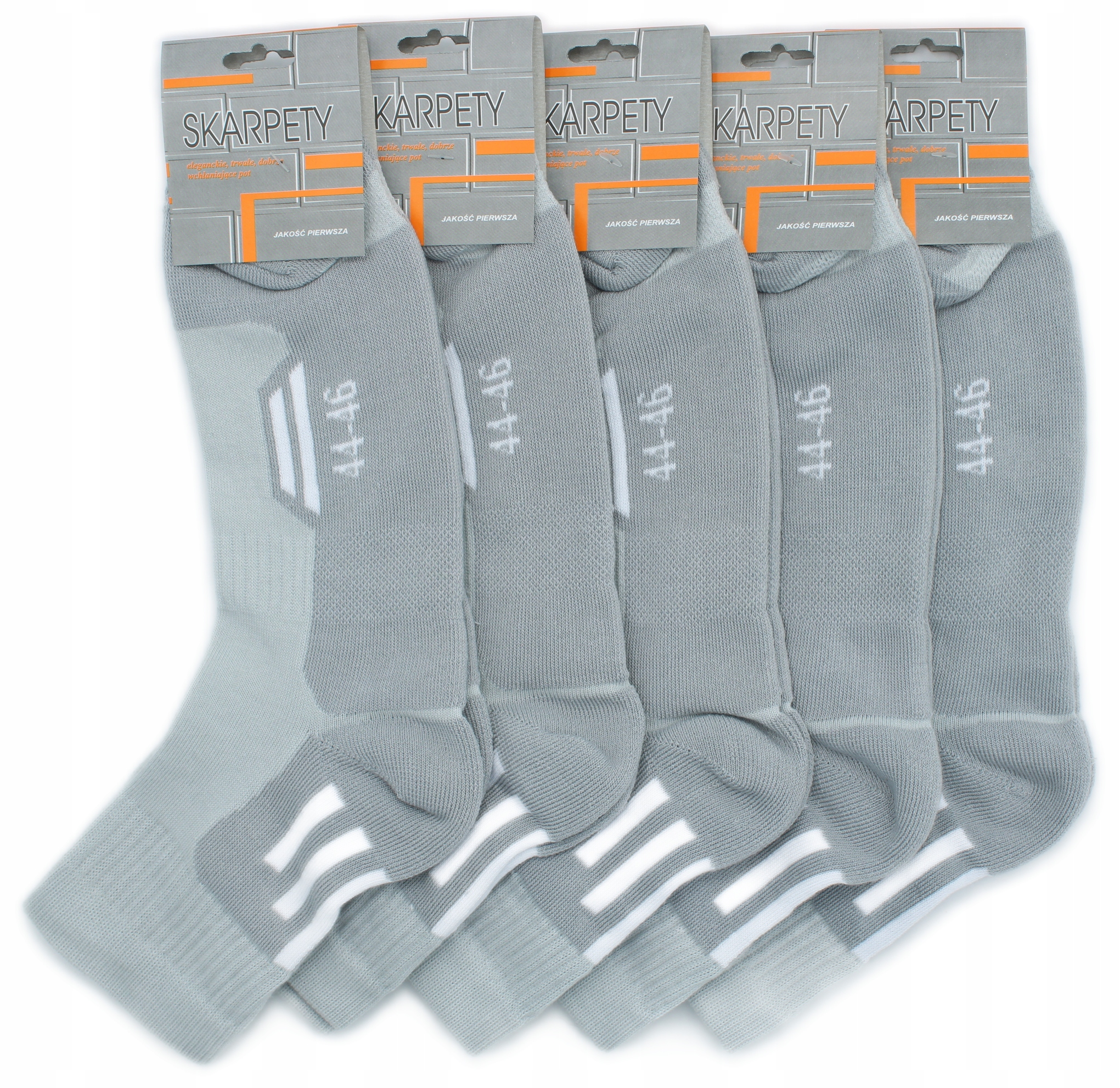 

5X Skarpety Trekkingowe 3/4 Półfrotte Pl 44-46