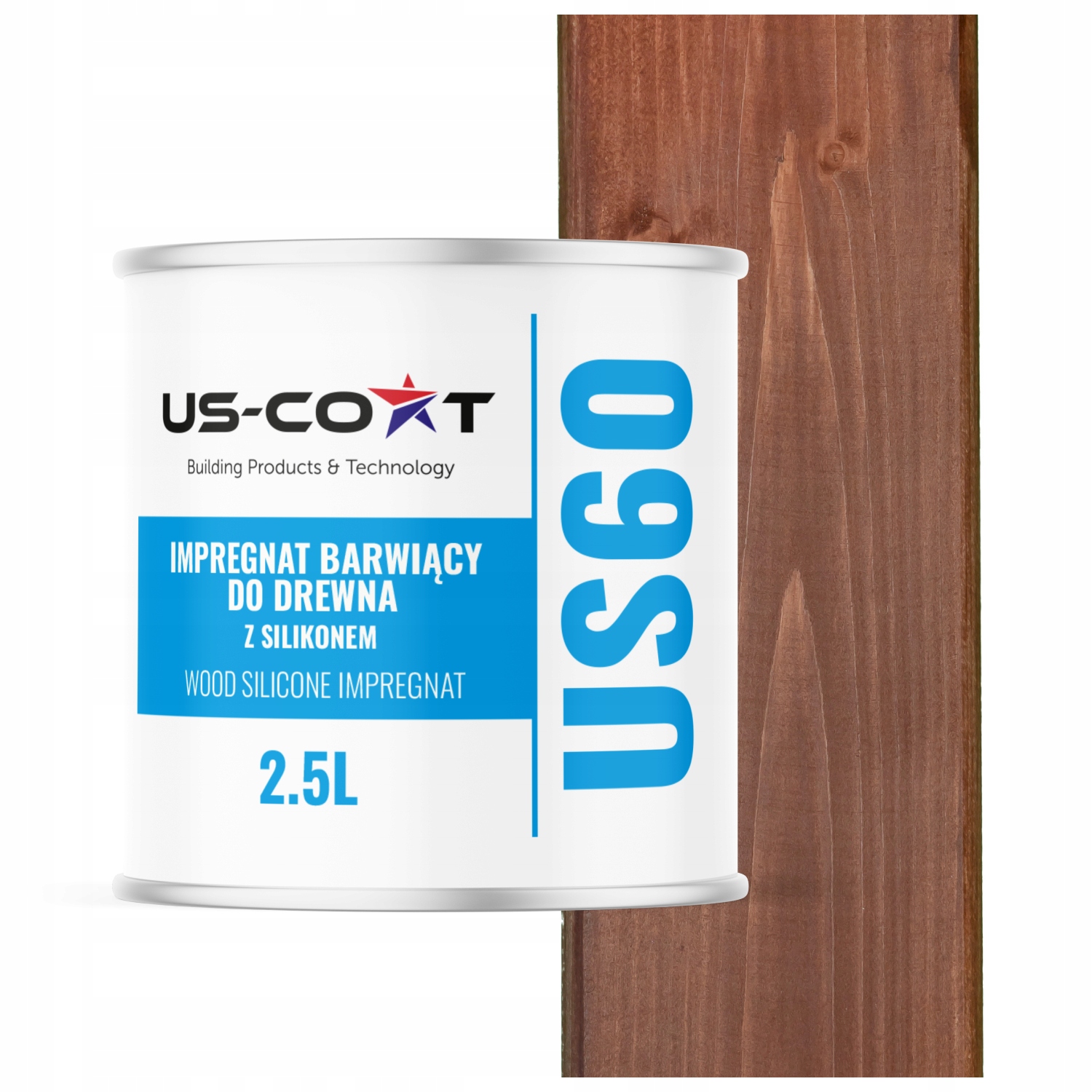 Impregnat Na Dřevo Extra Barva Se Silikonem Chron Trvanlivý Ořech Tmavý 2,5 L