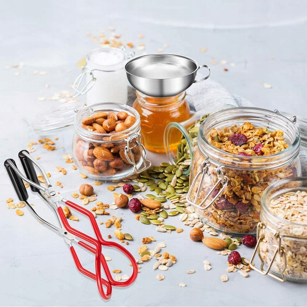 Szczypce Do Słoikó Konserw Szczypce + Lejek Zestaw Średnica 103 mm