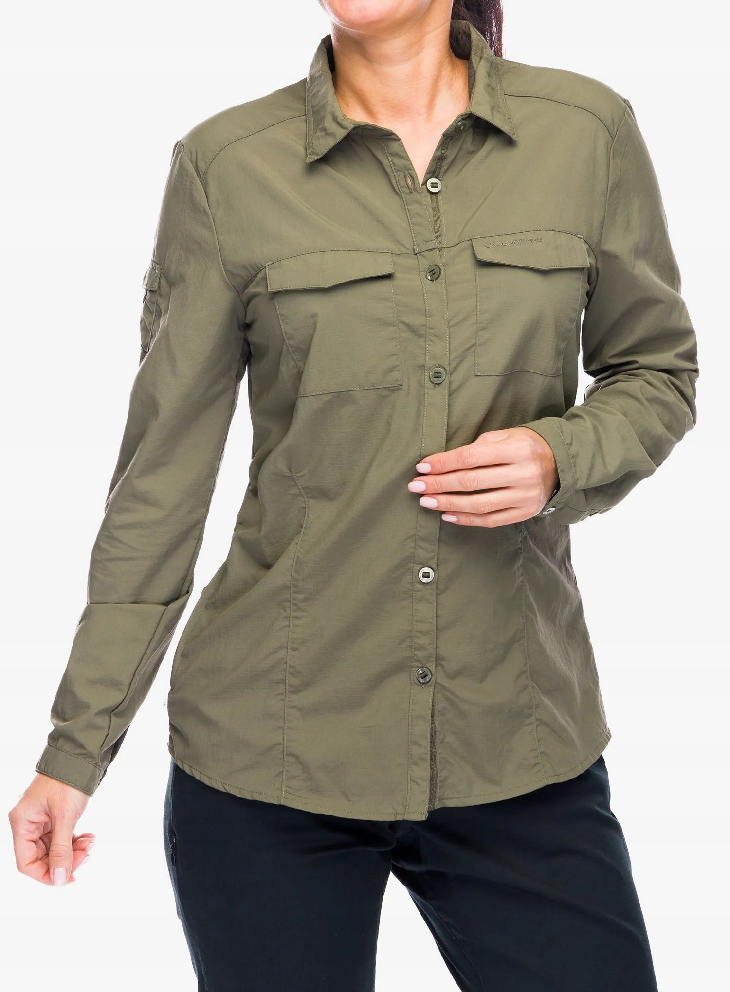 Koszula przeciw komarom damska Craghoppers NosiLife Adv Ls III olive 14 L